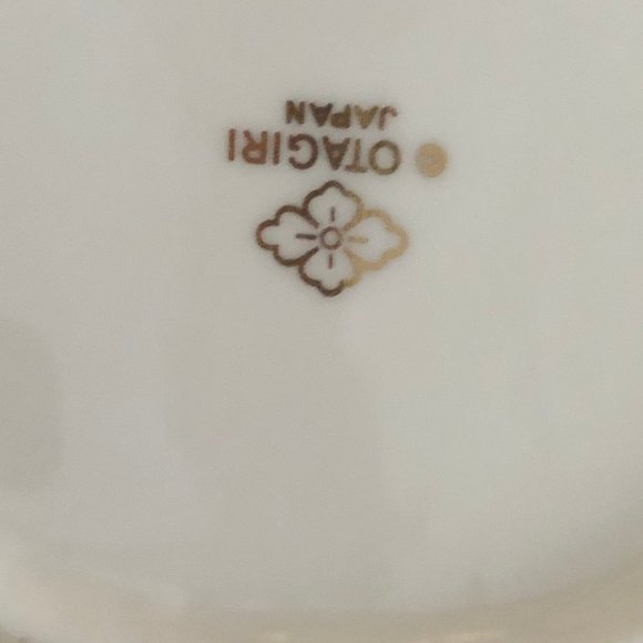 Vintage Japanese Otagiri Porcelain Vase jar brush holder w flowers - Picture 6 of 6